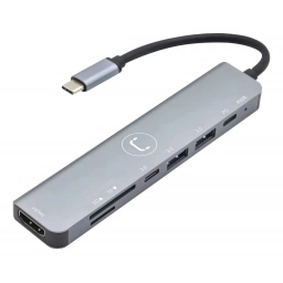 Hub Unno Tipo C 7 EN 1 HDMI 1-USB C 3.0