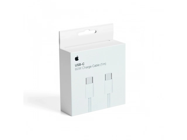 Cable Apple original USB-C a USB-C de 1 metro, soporta 60W para carga rápida de MacBook y iPad Pro. Transferencia de datos veloz. Avlis Uruguay.