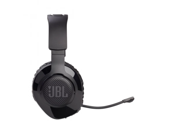 Vista lateral destacando el dise&ntilde;o ergon&oacute;mico del JBL Quantum 350.