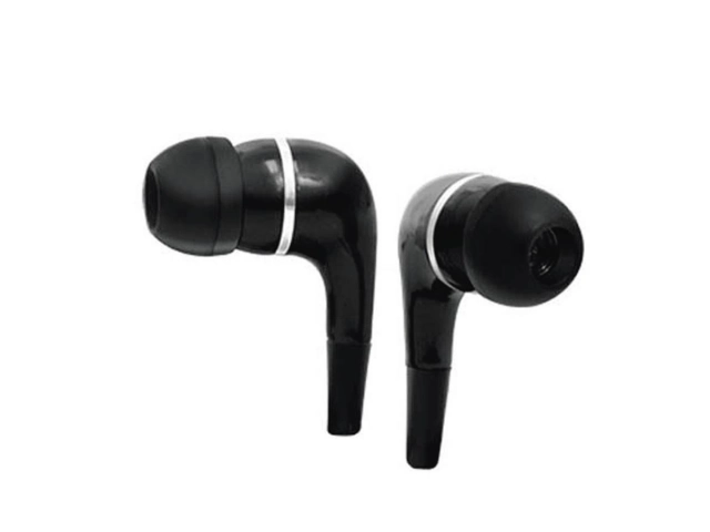 Auriculares Argom HS525 en color negro, vista frontal destacando su diseño ergonómico.