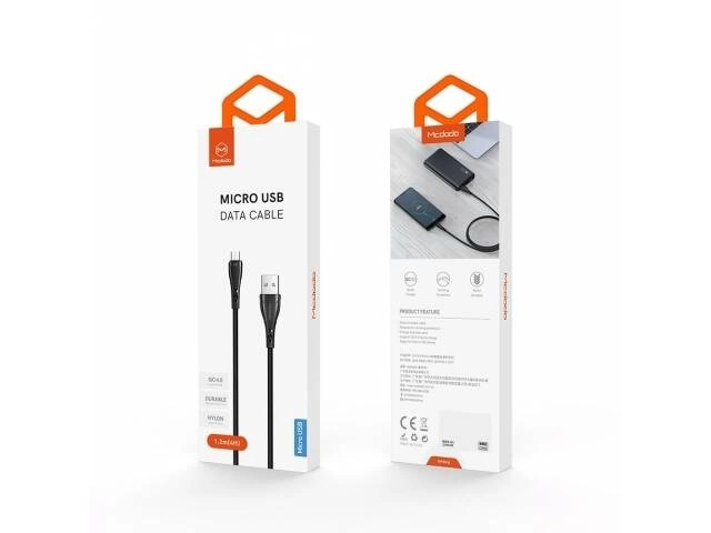 Cable Micro USB Mcdodo Mamba 1.2m CA-7451 | Carga Rápida