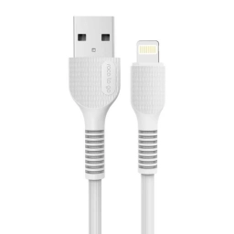 Cable de Datos ROCA TO GO USB A a Lightning 100cm 2.4A Blanco