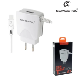 Cargador de Pared Somostel Iphone 2.1A