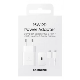 Cargador de pared Samsung Original Tipo C 15W White (Sin Cable)