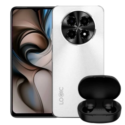 Celular Logic L66F 4/128gb White + Auriculares de Regalo