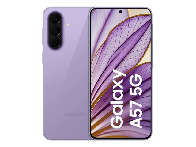 Comprá el Samsung Galaxy A57 5G Lilac. Pantalla Super AMOLED 120Hz, 256GB de memoria, cámara triple de 50MP con OIS y resistencia IP68. Comprá el Samsung Galaxy A57 5G Lilac. Pantalla Super AMOLED 120Hz, 256GB de memoria, cámara triple de 50MP con OIS y resistencia IP68.