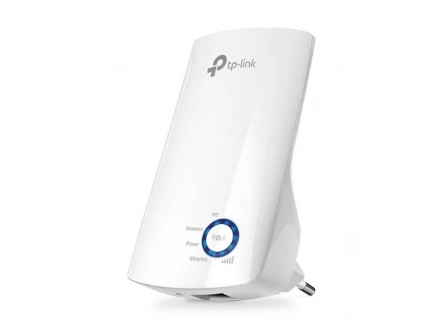 Primer plano del indicador LED de señal inteligente del repetidor TP-Link, ayudando a encontrar la ubicación óptima.