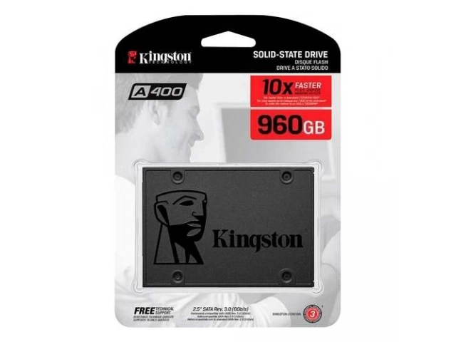 Disco de Estado Sólido (SSD) Kingston 960GB SATA III de 2.5 pulgadas, alta velocidad y capacidad, disponible en Avlis Uruguay.