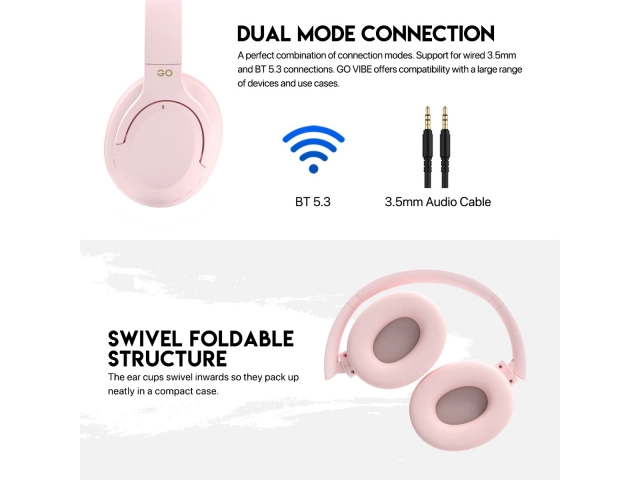 Conectividad Bluetooth 5.3 de los Fantech WH05 rosa, libertad inalámbrica.%u200B