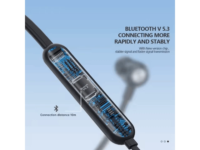 Controles integrados en el Foneng BL35 para manejo de música y llamadas.