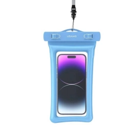 Funda de celular para agua Usams YD011 - 7'' Celeste