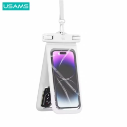 Funda de celular para agua Usams YD014 - 7'' Blanco
