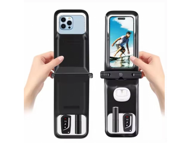 La funda Usams YD014 protege tu móvil de 7" bajo el agua con certificación IPX8.