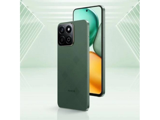 Diseño natural y moderno en color Verde del Honor X7c, con batería potente, ideal para el usuario uruguayo.