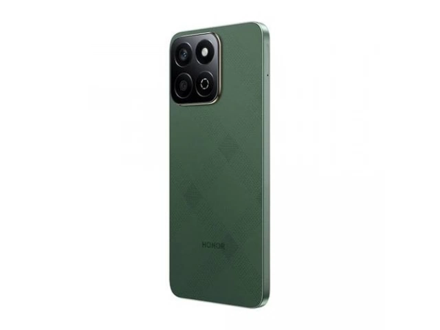 Honor X7c Verde destacando su pantalla de 90Hz y 256GB de almacenamiento masivo, diseño fresco, en venta en Avlis Uruguay.