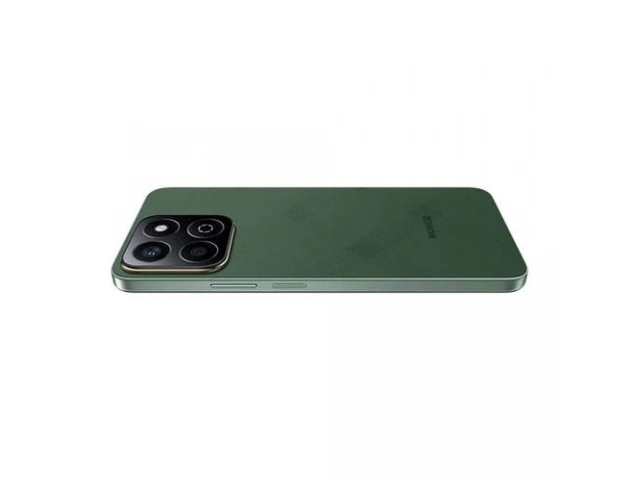 Honor X7c Verde destacando su pantalla de 90Hz y 256GB de almacenamiento masivo, diseño fresco, en venta en Avlis Uruguay.