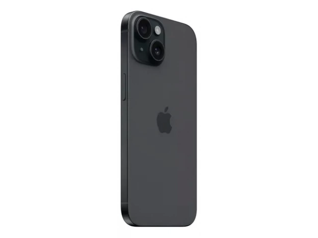 Imagen del iPhone 15 128GB Black vista trasera mostrando c&aacute;mara de 48MP