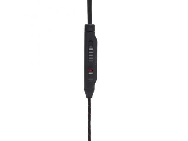 Controles integrados del JBL Quantum 50 para ajustar volumen y llamadas fácilmente.