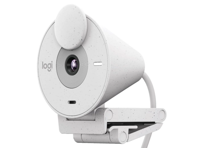 Cámara Logitech Brio 300 vista frontal en resolución Full HD