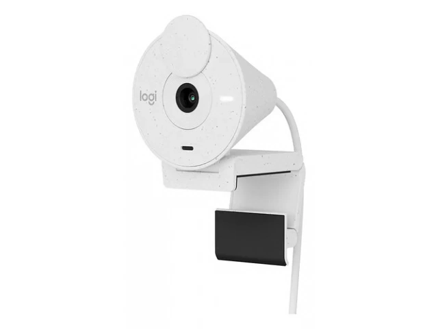 Vista del micrófono con cancelación de ruido de la Logitech Brio 300