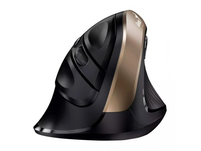 Alivia la tensión con el ratón vertical inalámbrico Genius Ergo 8250S Gold. Diseño ergonómico, DPI ajustable y 5 botones. ¡Mejora tu confort y productividad hoy!