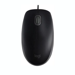 Mouse Logitech M110 Silent Cableado Black