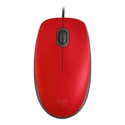 Mouse Logitech M110 Silent Cableado Red