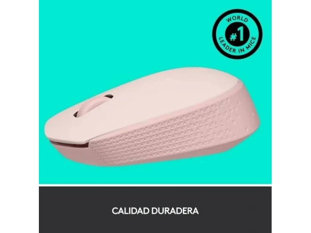 Detalle de la rueda de desplazamiento del Mouse Logitech M170 rosado