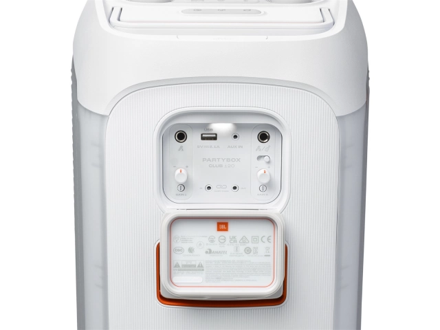 JBL Partybox Club 120 Blanco: Parlante Portátil con Luces y 12h Batería