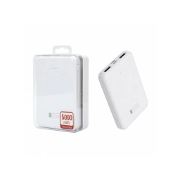 Powerbank ROCA TO GO 5.000mAh 1 USB 1A + 1 USB 2.1A Blanco