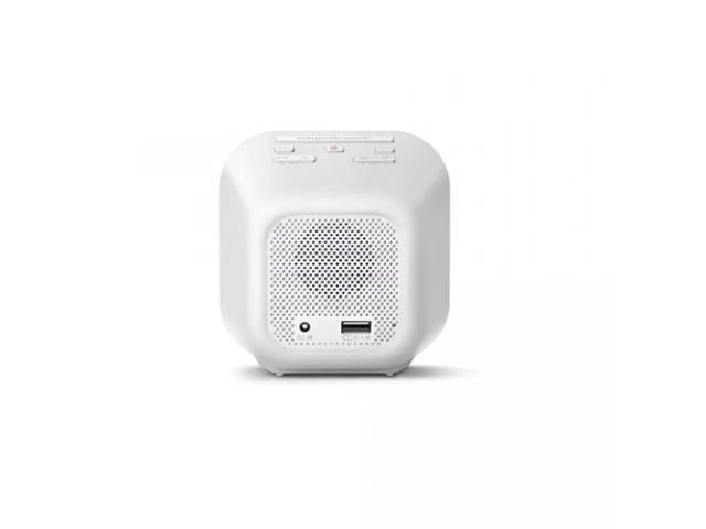 Despierta a tu manera con la Radio Reloj Philips TAR4406/37. Sintonización digital FM, alarma dual, display LED y batería de respaldo.