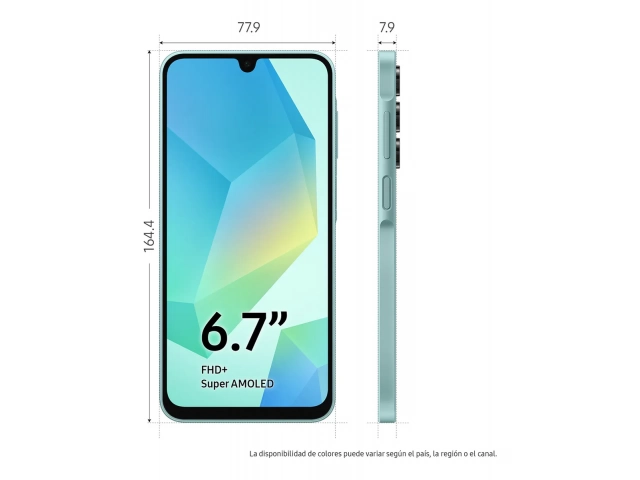 Pantalla Full HD  vibrante del Samsung Galaxy A16 5G Verde, ideal para multimedia, en venta en Avlis Uruguay.