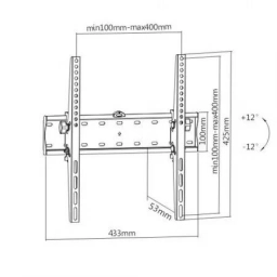 Soporte de TV Brateck LCD/LED KL21G-44T