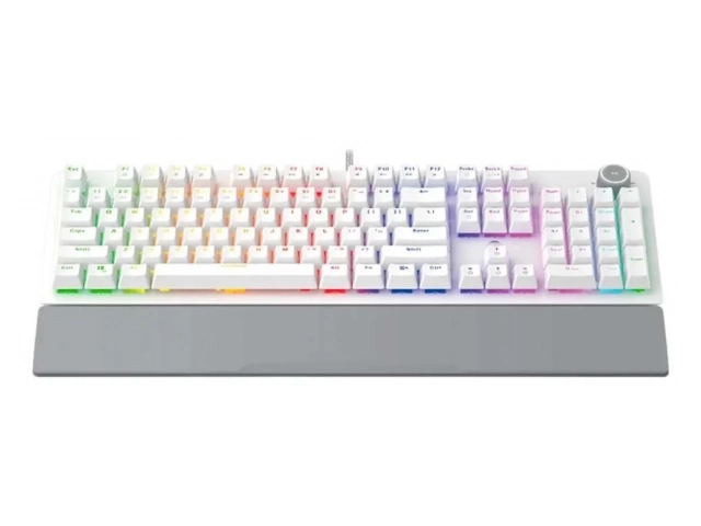 Teclado mecánico gamer Fantech MK-853 v2 Space Edition con switches Rojos, iluminación RGB y diseño temático del espacio. Disponible en Avlis Uruguay.