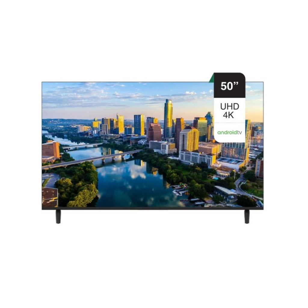 Smart TV Hyundai 50" UHD 4K de alto desempeño. Sistema Android 14 de última generación, resolución de punta y estándar técnico superior. ¡Viví el cine en casa!