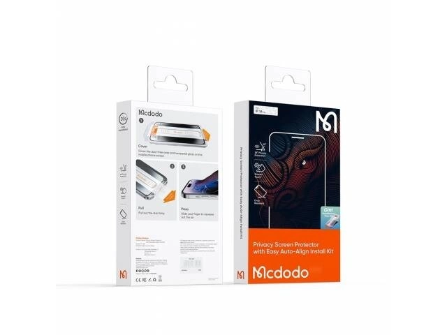 Vidrio Templado Privacidad Mcdodo para iPhone 16 Pro | 9H Anti-Spy
