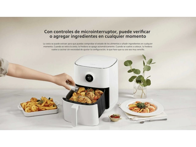 Descubre la Xiaomi Mi Smart Air Fryer 4.5L. Cocina saludable y rápido con control inteligente. ¡Compra ahora y transforma tu cocina!
