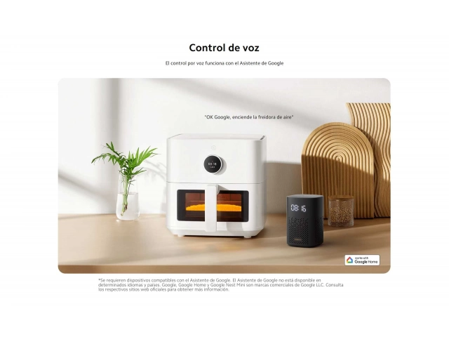 Descubre la Xiaomi Mi Smart Air Fryer 5.5L. Cocina tus platos favoritos de forma saludable con control inteligente desde tu app. ¡Versátil y eficiente, ideal para tu hogar!