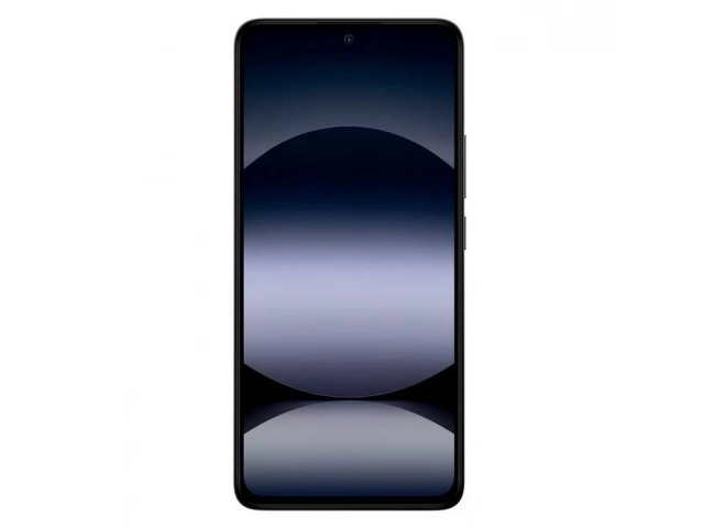 Vista frontal del Xiaomi Redmi Note 14 6/128GB en color negro con pantalla AMOLED de 6.67" encendida.