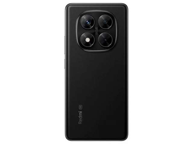 Parte trasera del Xiaomi Redmi Note 14 Pro  5G en negro, destacando su cámara principal de 200MP.